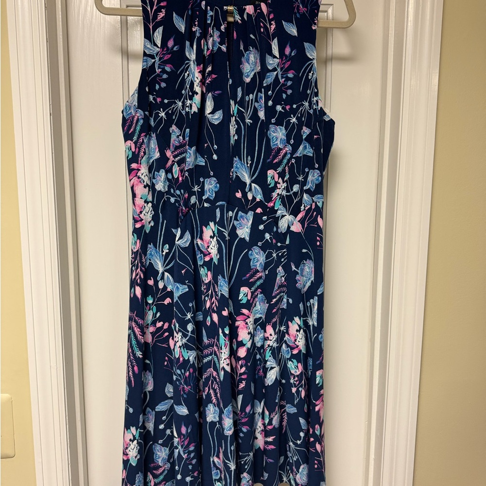Ivanka Trump Navy Floral Dress